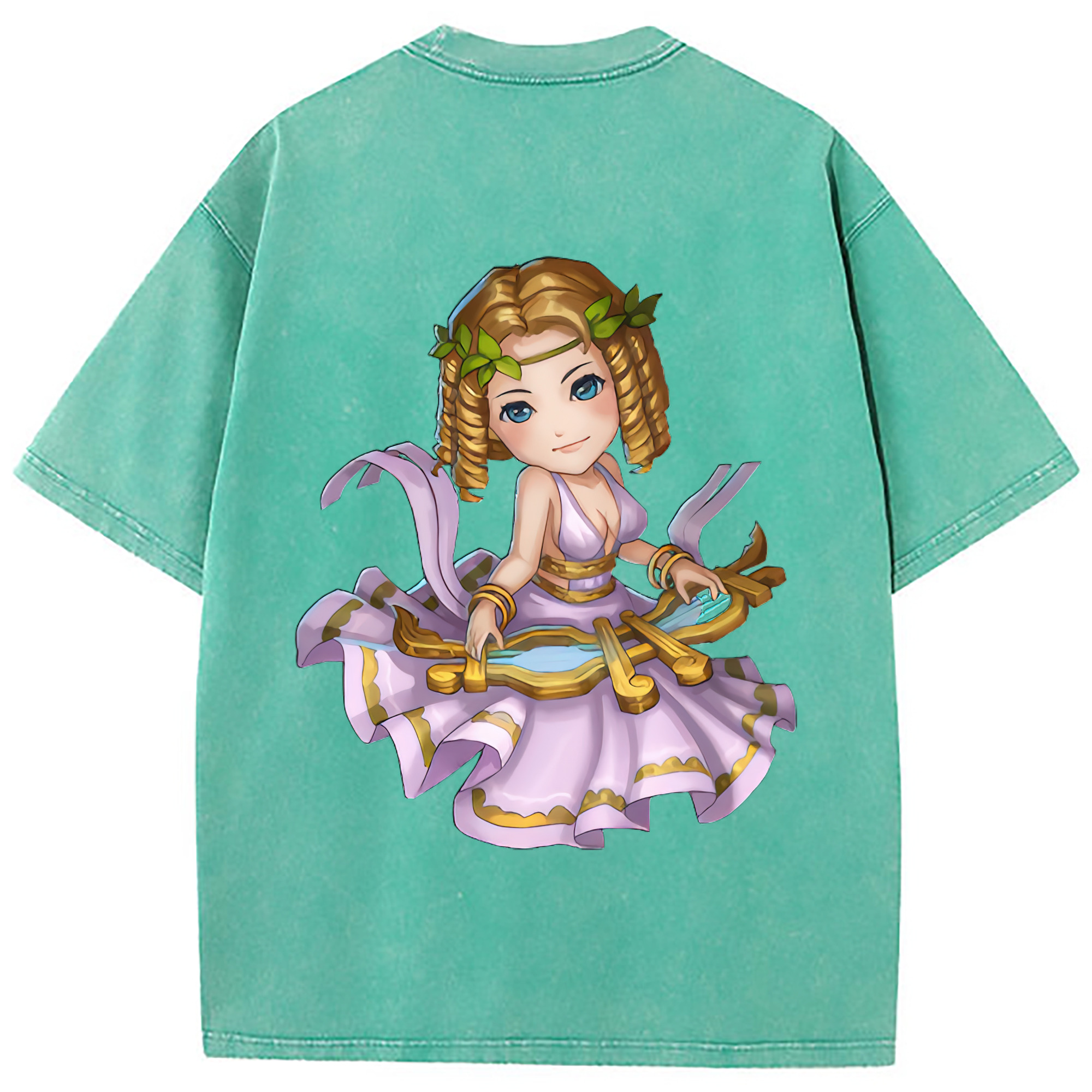 （画像用） リーグ・オブ・レジェンド League of Legends LOL 綿100% ヴィンテージ風 半袖Tシャツ（背面プリント）